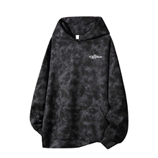 得物供货、重磅420克现货麂皮绒扎染卫衣HD019-1-WL25260ZR-P45，男装卫衣，电商019-1