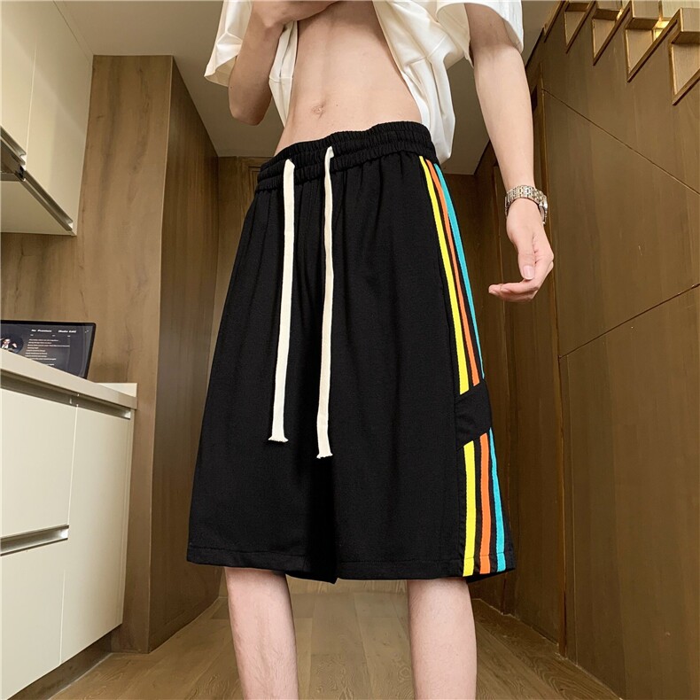 现货！夏季三条杠运动休闲短裤抖音得物可送样A061-AD01099特批25，男装牛仔裤，电商A061