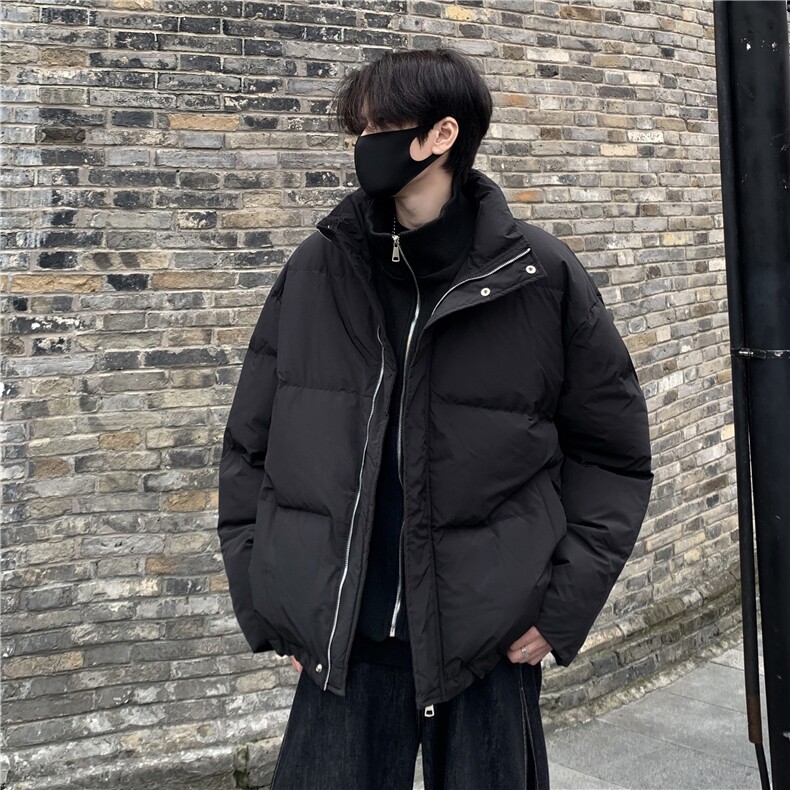 美式羽绒棉服男款冬季高街假两件棉衣外套潮牌炸街立领棉衣p93,男装棉衣,电商C307