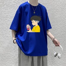 HT73200-P22华夫格t恤男短袖男大码五分袖大皂风，男装T恤，电商A040