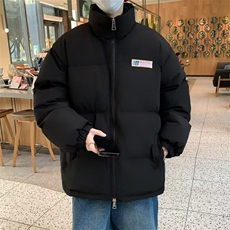 美式新款旗帜棉衣外套男女冬季潮宽松加厚保暖面包服棉袄，男装棉衣，星座506A