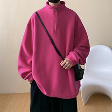 摇粒绒卫衣D5304-TP50控价68多色可选冬季可二开半拉链上衣男，男装卫衣，电商A102-1