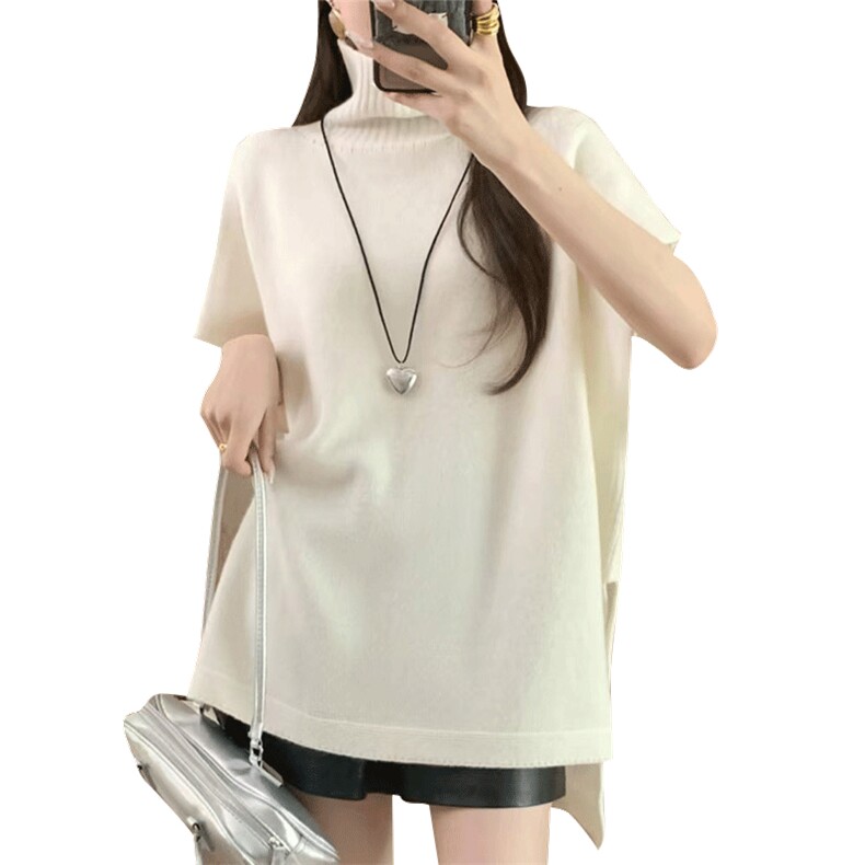 秋冬季五针高领优雅简约个性马甲,女装马甲,琳尚羊绒