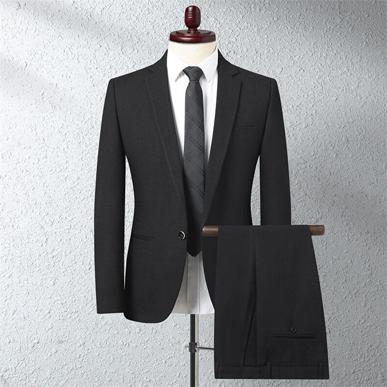 GDN895四季款新款男士礼服西装修身商务休闲男装西服两件套装,男装西服套装,电商B360