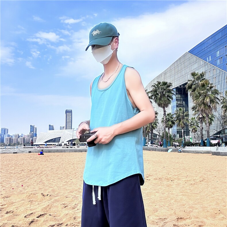 运动风无袖背心T恤男女薄款宽松型潮流休闲运动上衣B3900-特价P16,男装背心/马甲,电商A007