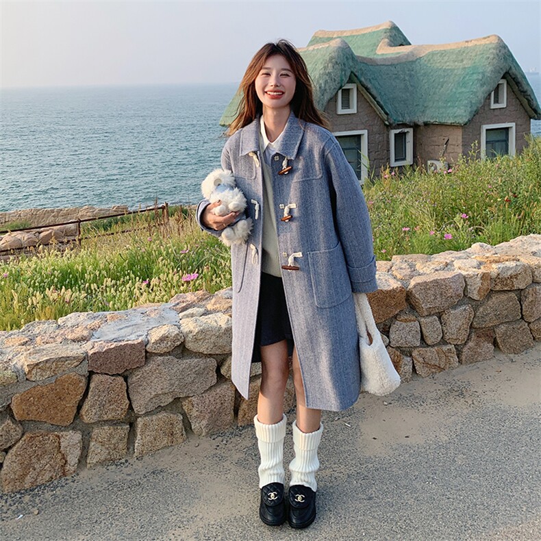 新款备货双11100%绵羊毛双面羊绒1839款-P265-K359有质-检报告），女装双面呢大衣，浙宝285（原212）