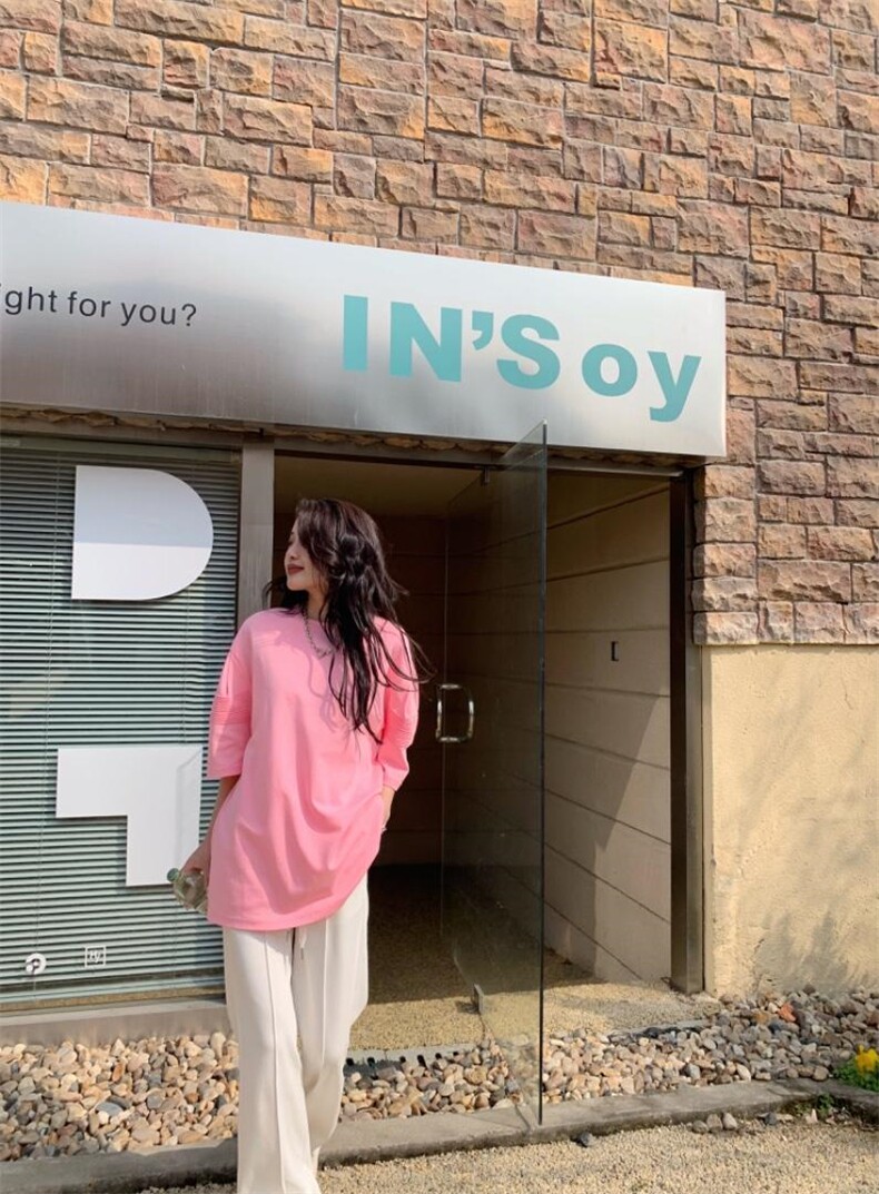 夏装新款、袖子打杆小设计大板T，其它，碧沁伊人