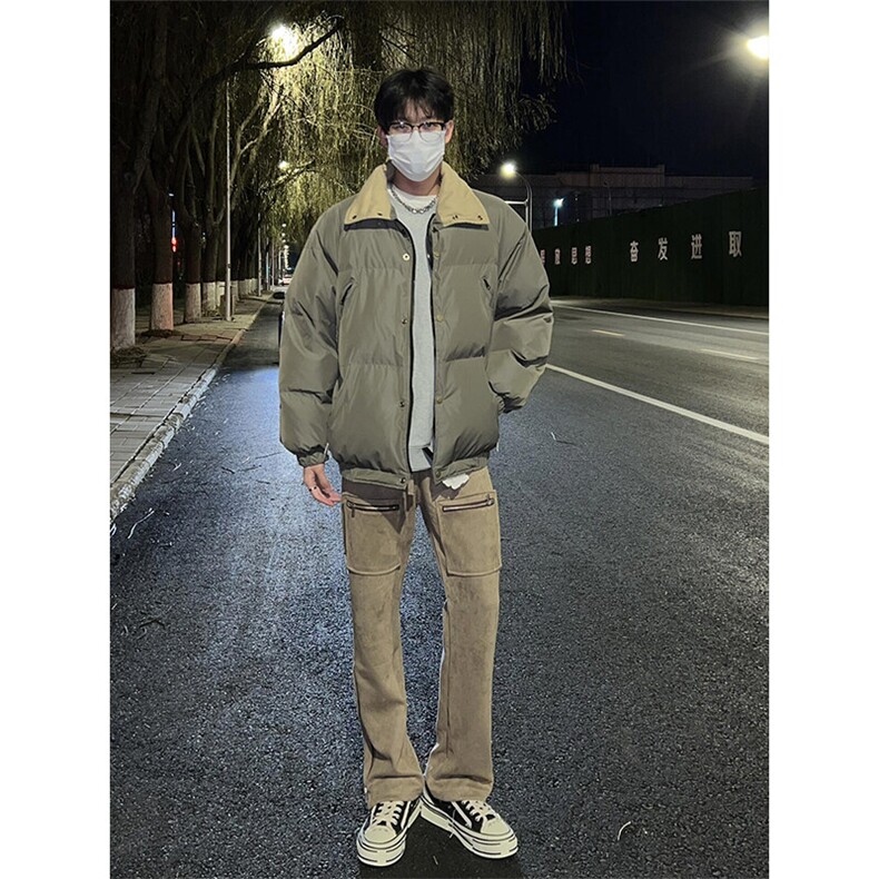 【有货】小众美式棉服多拉链设计棉衣棉袄外套 MY127 特P75图片