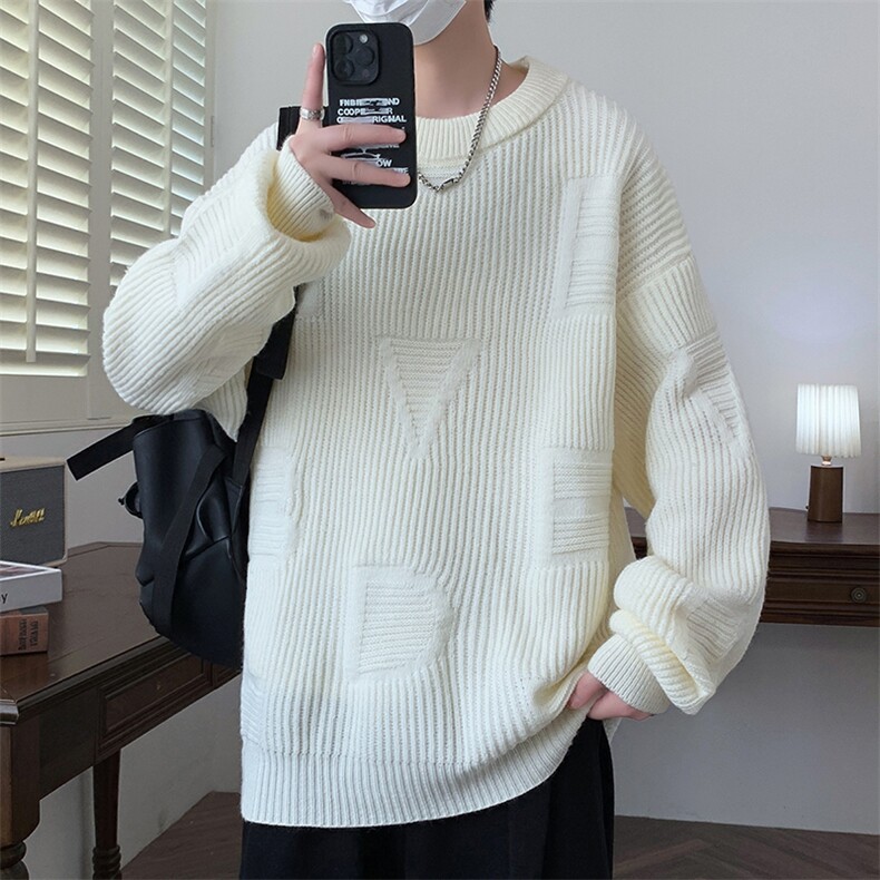 【新品】2025秋冬男士时尚休闲百搭针织毛衣潮流-M5092-P45,男装针织衫/毛衣,星座1105-1