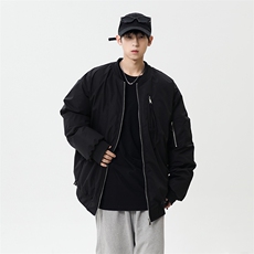 秋冬新款港风日系复古立保暖棉服棒球服男XZ213-MF02-P128控148，男装棉衣，星座213