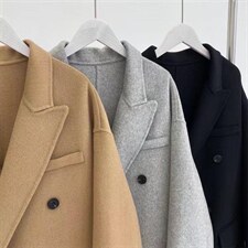 【现货】新款羊绒大衣韩版，其它，Yibee