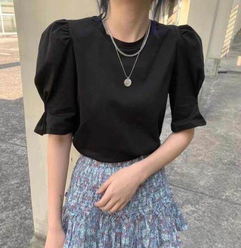 百搭项链短袖图片