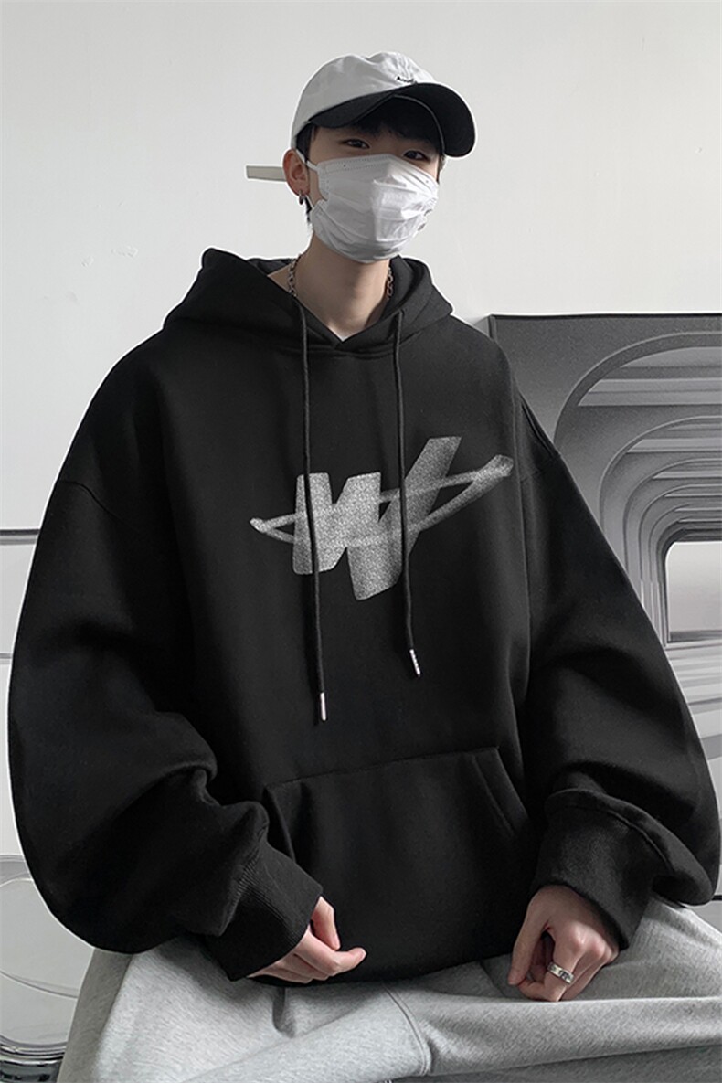 ！连帽圆领卫衣男装港风帽衫男LM151-P35,男装卫衣,电商B367