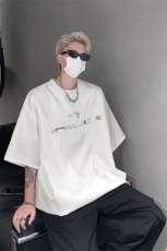 男装短袖T恤2025夏季丝光棉印花五分袖体恤XZ514-2-2024100-P58，男装T恤，星座514-2(原B239)