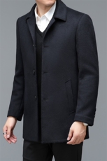 BEN8898钱塘2020-2冬季就看商务休闲中年男士简约翻领夹克P208，男装毛呢大衣，钱塘207-2