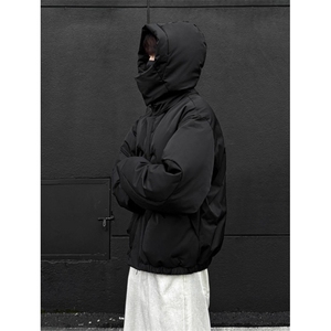 美式短款羽绒棉服男款冬季潮牌结构连帽棉衣立领夹克 MK2530图片