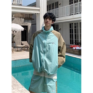 夏季薄款防晒衣五分短裤两件套装青少年户外休闲运动服TZ111p55图片