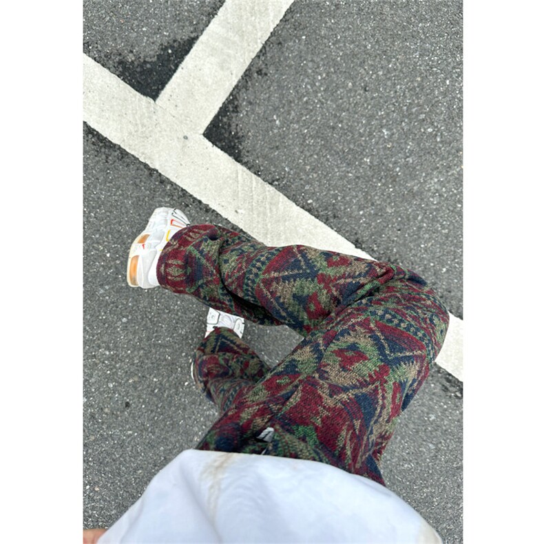 聚酯纤维YK86029-P43控79抖音复合加厚民族风裤子秋款,男装民族服装,电商A086-1