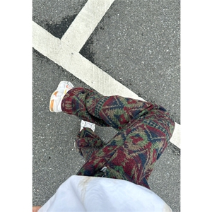 聚酯纤维 YK86029-P43 控79抖音复合加厚民族风裤子秋款图片
