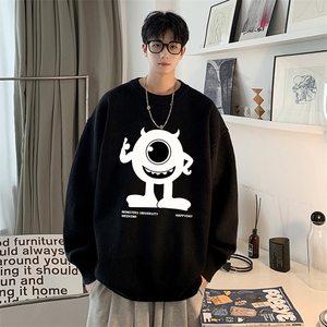 圆领毛衣男大码针织衫男毛线衣线衫M67327-P45 加绒款-P65图片