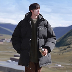 2025冬季新简约印花保暖男棉服外套M2104/P108控139-聚酯纤维，男装棉衣，电商A148
