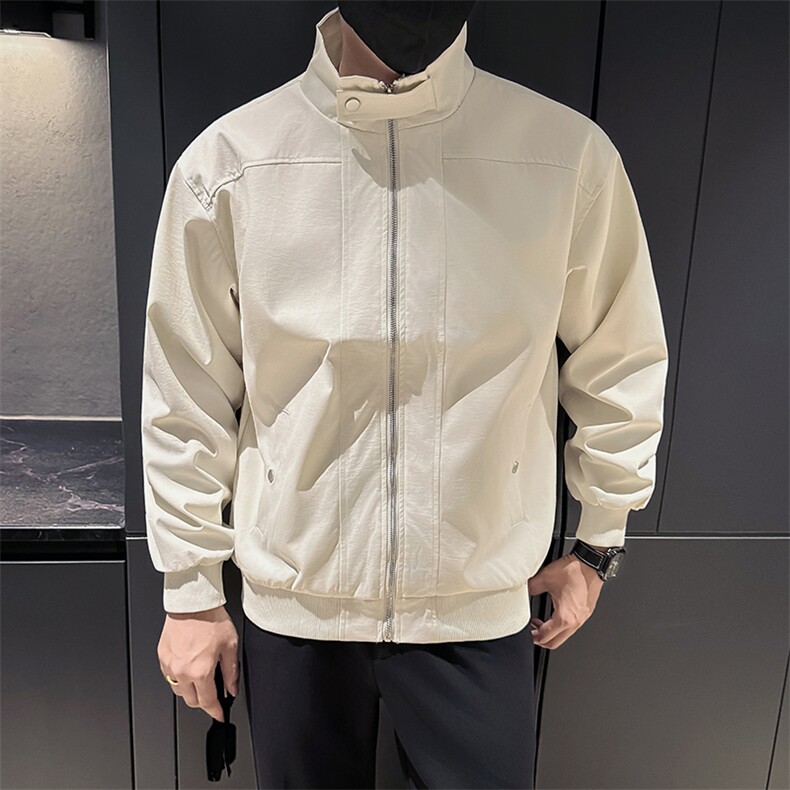 新款社会小伙时尚工装夹克男店主秋装外套男JK87-P78控128黑色,男装夹克,星座301B-1