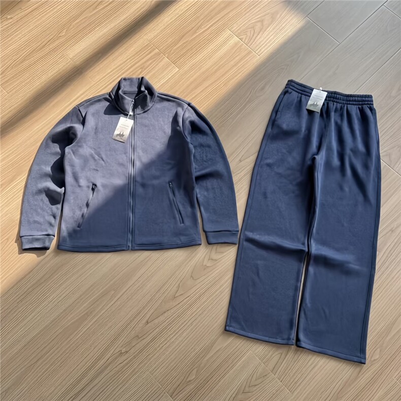 AA2155上衣P68裤子P53套装-P121立领摇粒绒套装,男装休闲套装,电商B323A