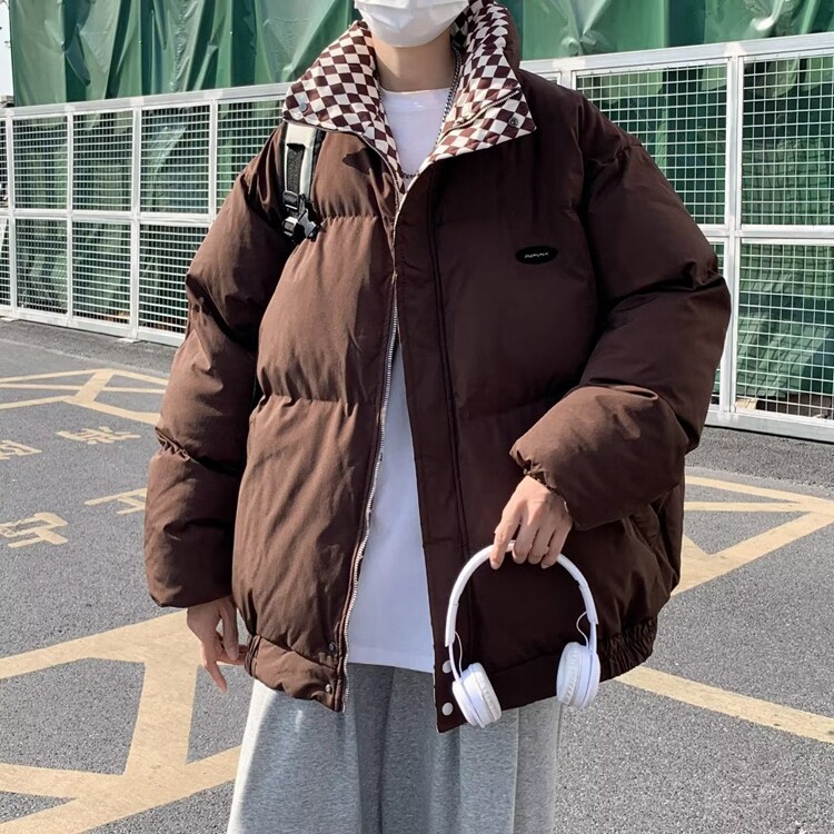 2022气质标准拉链青春流行翻领文艺棉衣潮流百搭日系新款男原宿潮,男装棉衣,星座218-8