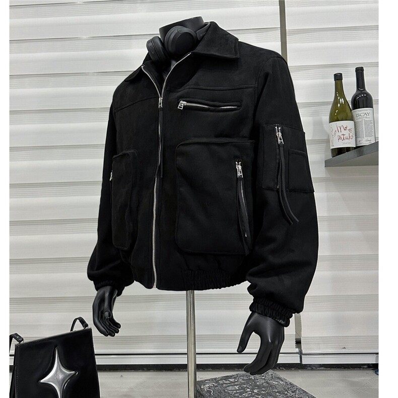 超复杂工序夹克外套飘带上衣夹克小众上衣D328-JK06-P148，男装夹克，电商D328