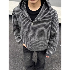 原宿新款简约文艺气质高质量条纹卫衣潮流ins日系慵懒MW01，男装卫衣，星座1116A（原606A-3）