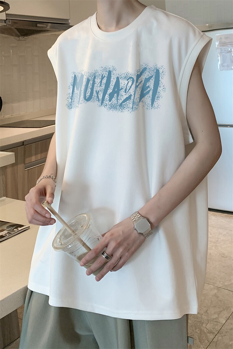 量大优可提供视频2024夏美式麂皮绒背心HD019-1-BP2452-P18,男装背心/马甲,电商019-1