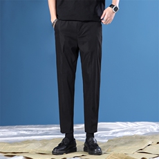 现货款6066西裤男2026春季韩版休闲裤青少年简约舒适九分裤，男装西裤，星座224-1