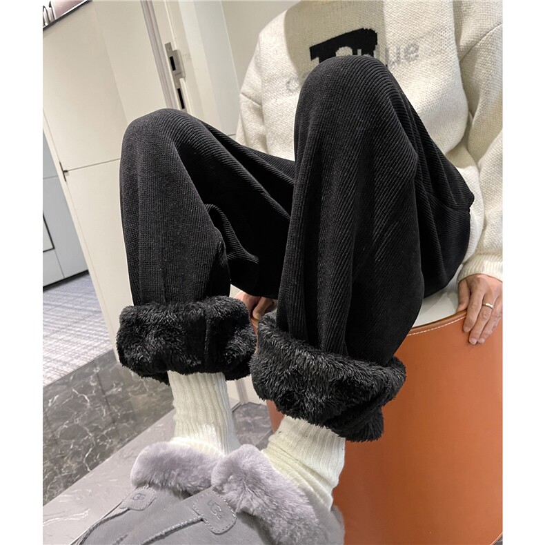 【现货M-5XL】XZ612-K8535-P60欧棉绒羊羔绒加厚雪尼尔灯芯绒裤,男装休闲裤,星座612