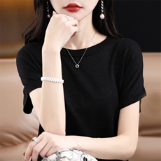 短袖t恤女2025新款夏季薄款宽松显瘦打底上衣小衫，女装T恤，贵皇网供仓