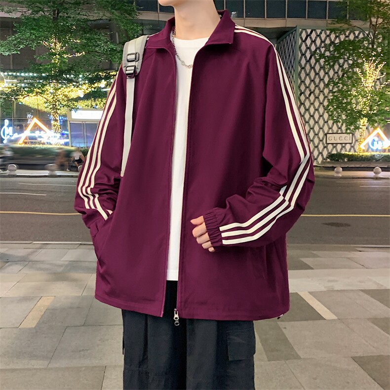 新款秋季港风夜景冲锋衣立领夹克男现货DSA157B-J1569-P75图片