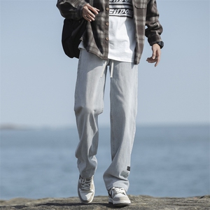 美式男牛仔裤宽松拖地高街潮牌阔腿牛仔裤 K826-特批37加绒特批47图片