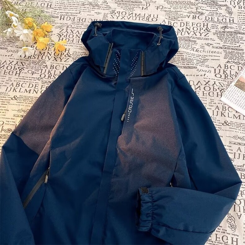 秋季港风情侣款连帽休闲防水风冲锋衣衣夹克J81M-5XL310B-1-P55,男装夹克,星座310B-1