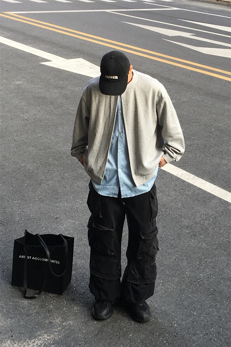 特P68无差价重磅假两件长袖卫衣-HW3585男模外景,男装卫衣,电商A003