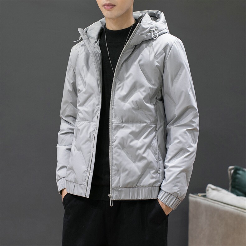 男士短款羽绒服 2020新品潮流连帽青年冬季外套DS575T图片