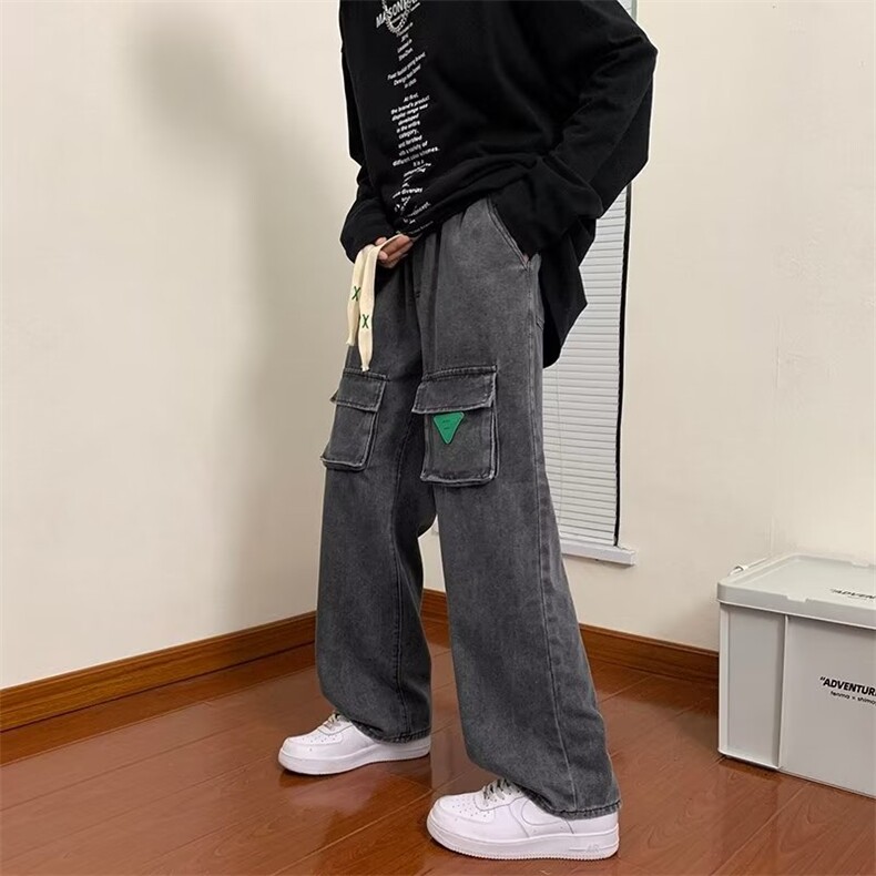 牛仔裤男秋季潮大码休闲裤子高街N1026P48,男装牛仔裤,星座1116-2