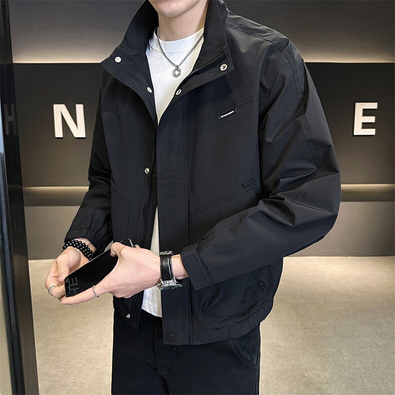 工装夹克男休闲上衣多口袋立领夹克DS-A329-ZL2402-P95,男装夹克,电商A329