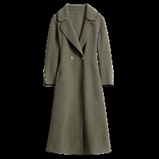 2025秋冬时尚简约修身显瘦高支羊毛品质双面羊绒大衣，女装毛呢外套，媚琳依坊