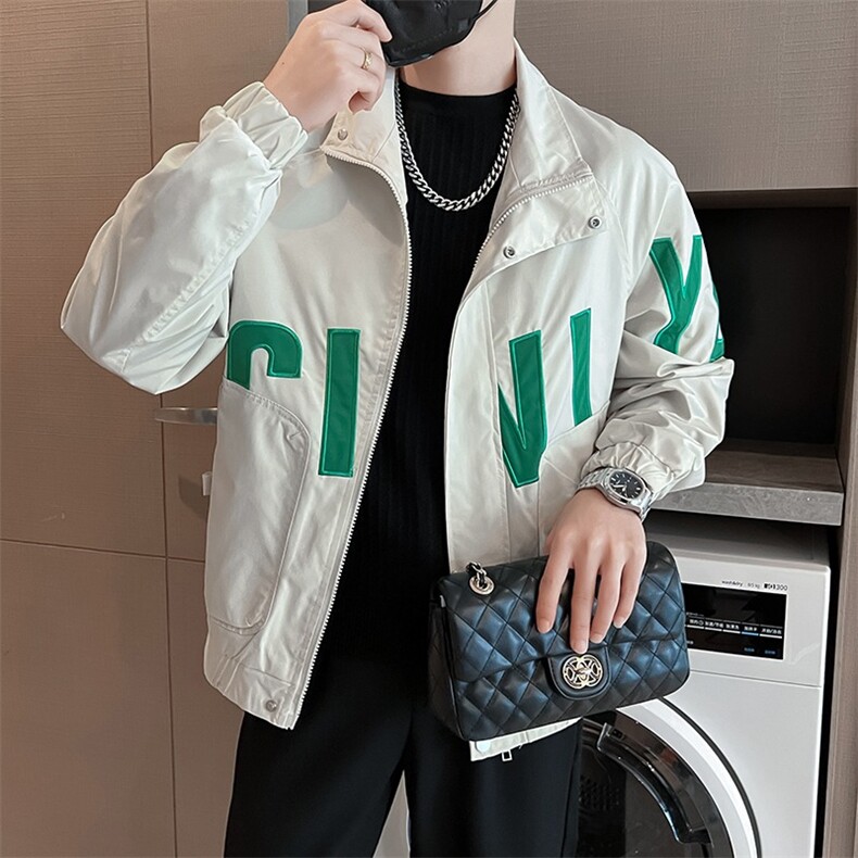 工装外套男新款潮流短款夹克衣服男士春秋款上衣,男装夹克,星座1013