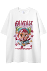 白底23夏季新款卡通趣味印花100棉时尚潮流短袖T恤T6078P25控38，男装T恤，电商A268-1