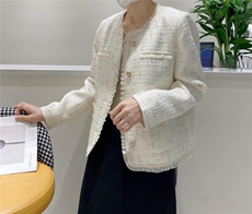 【现货】精致木耳边小香风，其它，麦丝尚