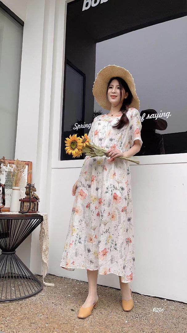 纯苎连衣裙小衫裤子 时尚风巜川哲 风淑女风休闲风，女装连衣裙，川哲