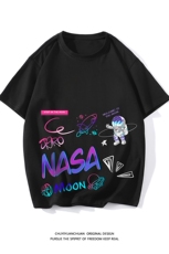 NASA联名同款纯棉短袖t恤男大码半袖打底衫宽松体恤DX17186-P20，男装T恤，电商A040A