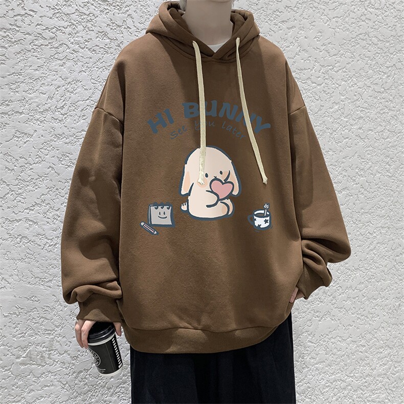 纯棉连帽卫衣男大码运动帽衫宽松薄WY2314-P35加绒款-P40,男装卫衣,电商A040