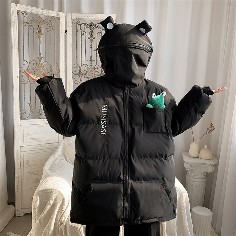新款潮流棉袄韩版宽松加厚棉衣小青蛙棉服送青蛙W317-P80,男装棉衣,星座512-2