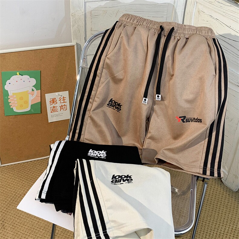 休闲短裤男韩版潮流高街字母印花个性2026夏季ins五分裤K4112-P29,男装牛仔裤,星座412